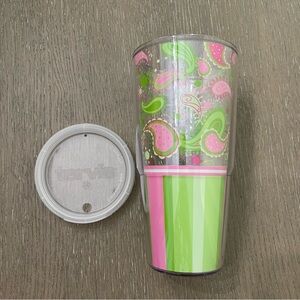 Tervis Double Wall Insulated Tumbler with Paisley & Striped Design - 24 ounce